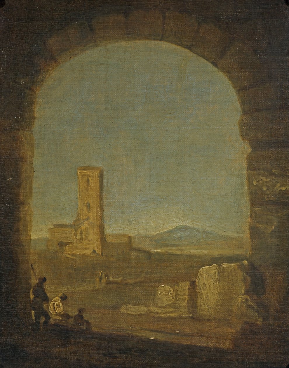 Torre del Fiscale，意大利罗马附近，约 1775 年（布面油画） 作者 理查德·威尔逊
