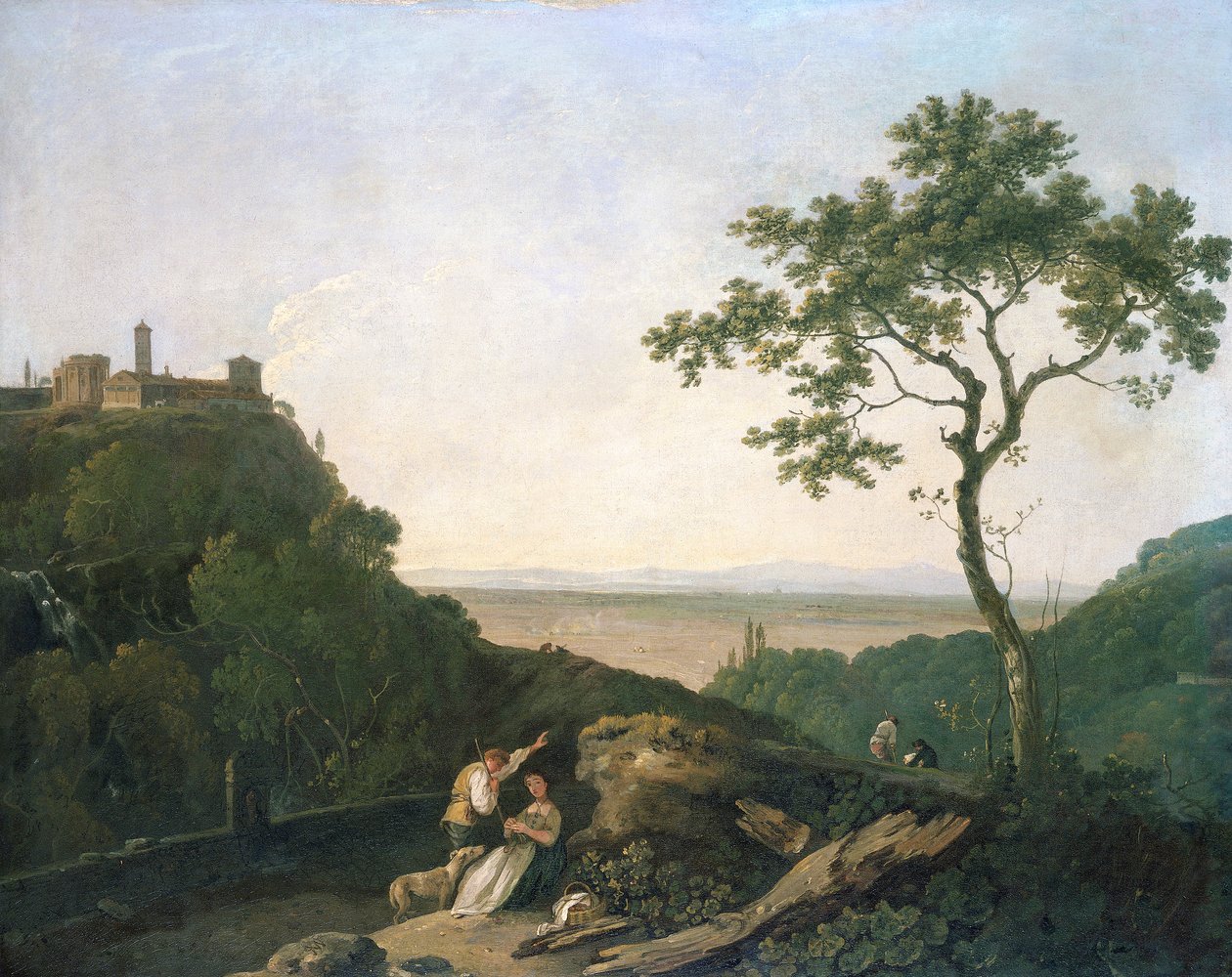 蒂沃利的风景，约1765-1770。 作者 理查德·威尔逊