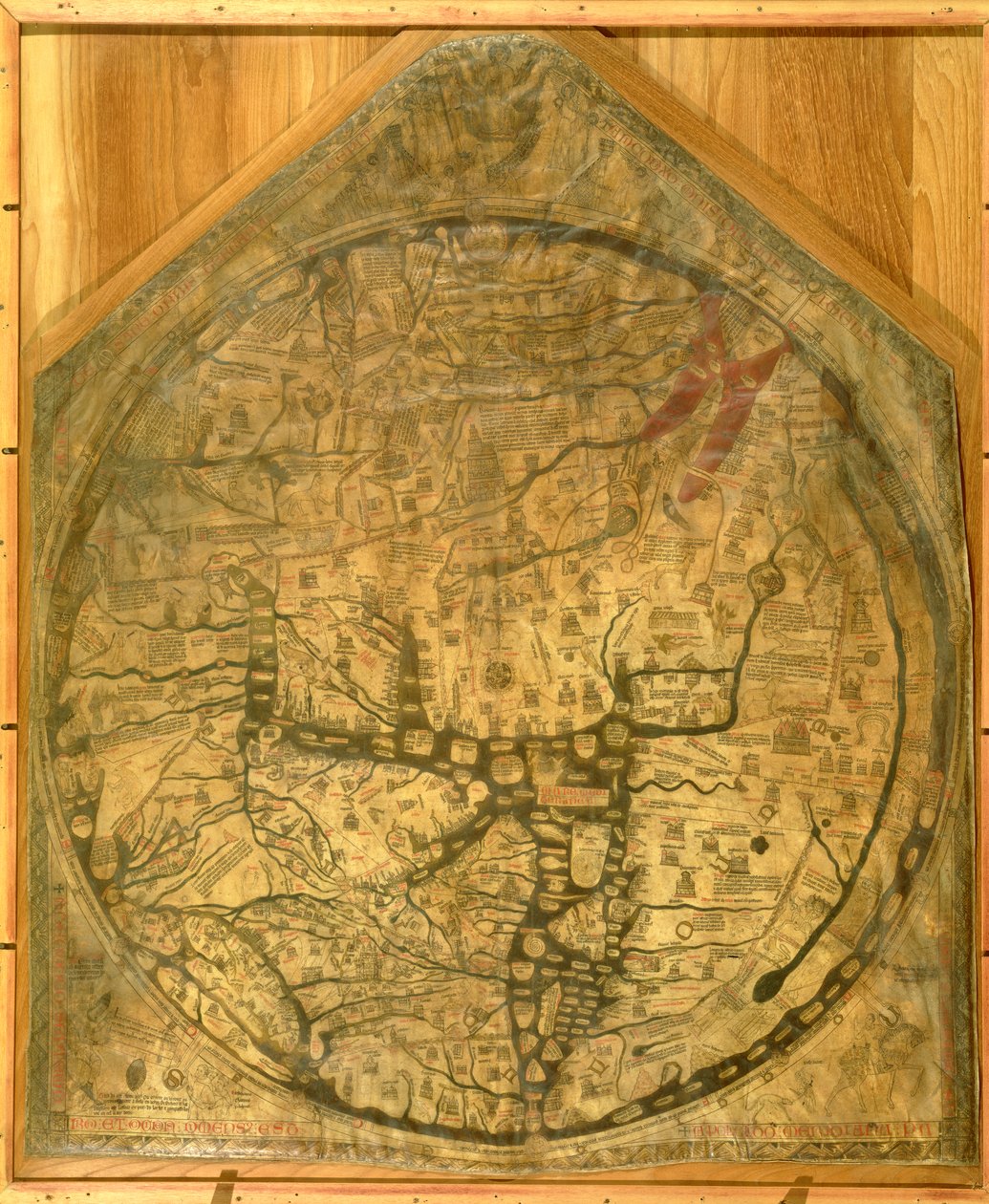 地图Mundi，c.1290 作者 哈丁汉的理查德