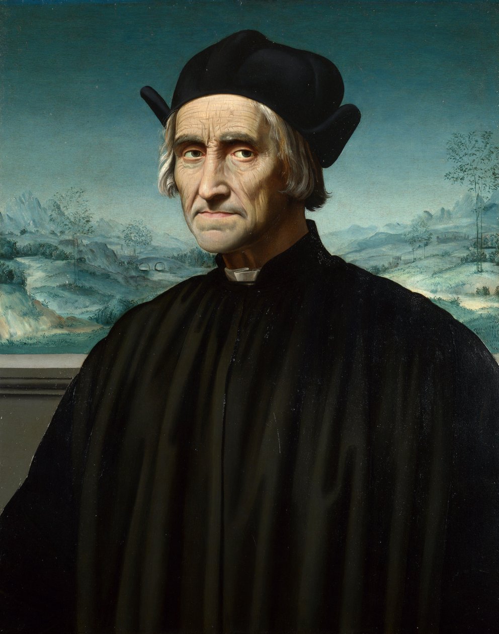 Girolamo Benivieni的肖像 作者 Ridolfo del Ghirlandaio