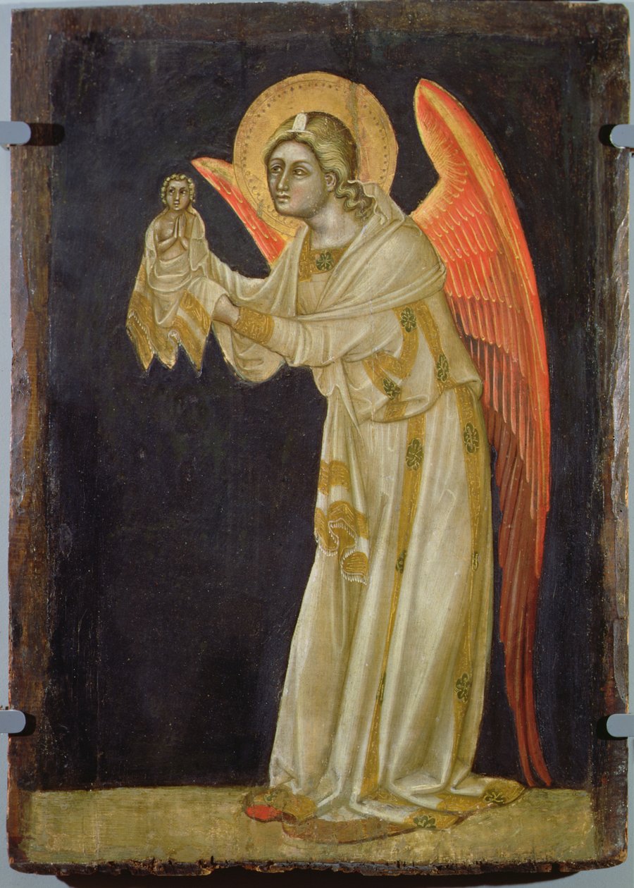 天使呈现灵魂，c.1348-54 作者 Ridolfo di Arpo Guariento