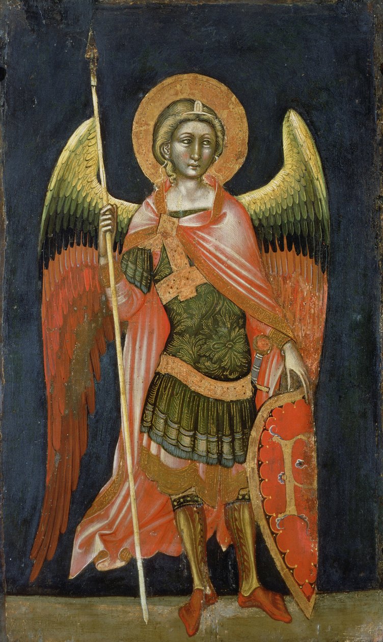 战士天使，1348-54 作者 Ridolfo di Arpo Guariento