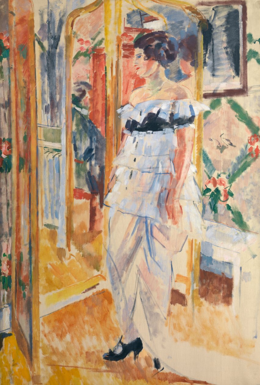 吉鲁夫人肖像，c.1912-13（布面油画） 作者 里克·沃特斯