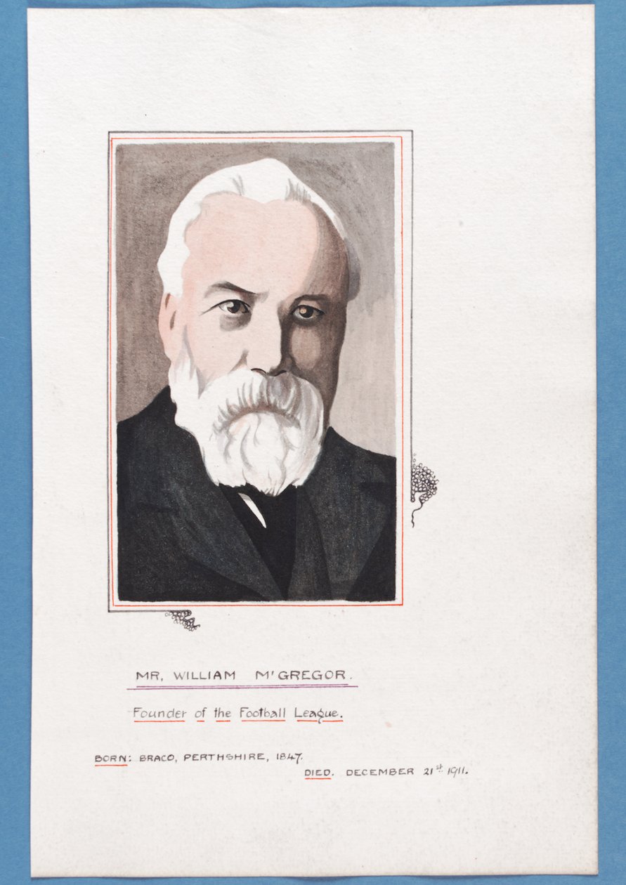 William McGregor的肖像，c.1911-12（笔和厕所在纸上） 作者 裂口