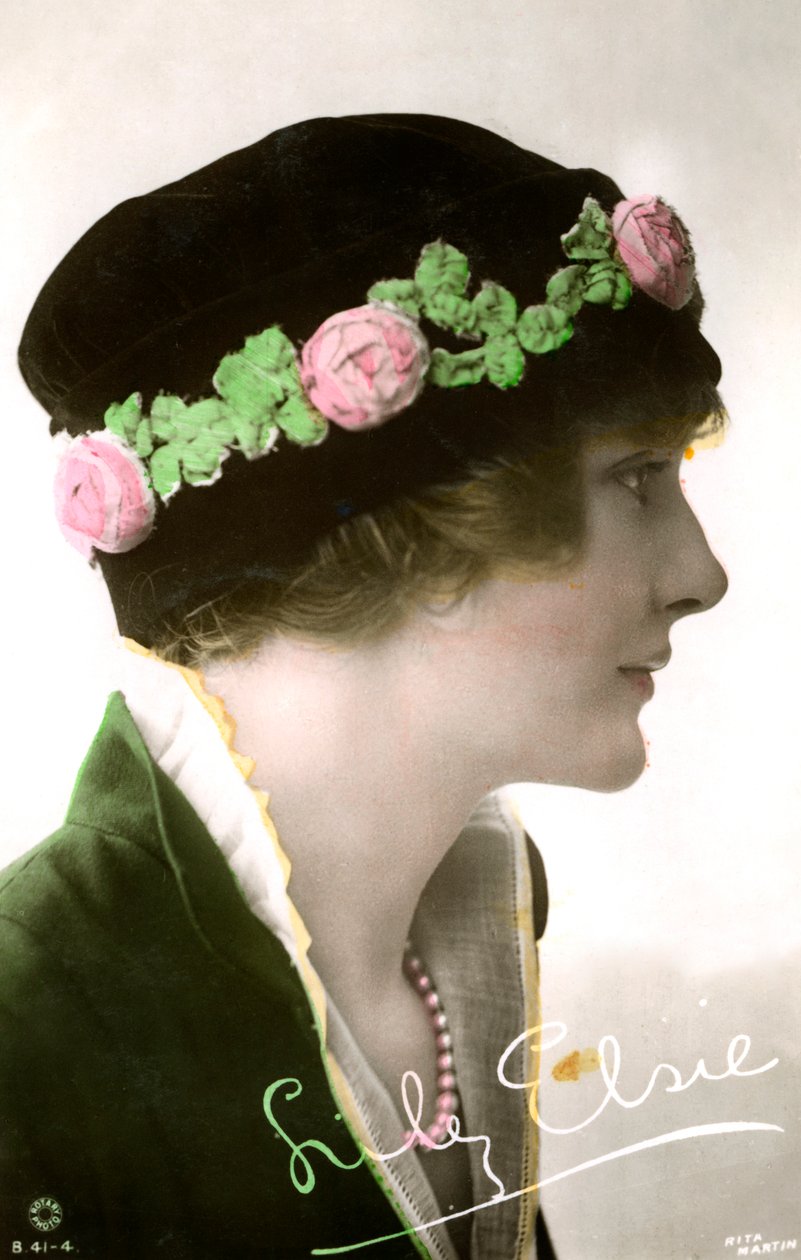莉莉·埃西（Lily Elsie）1886-1962年，英国女演员，二十世纪初。 作者 丽塔·马丁（Rita Martin）