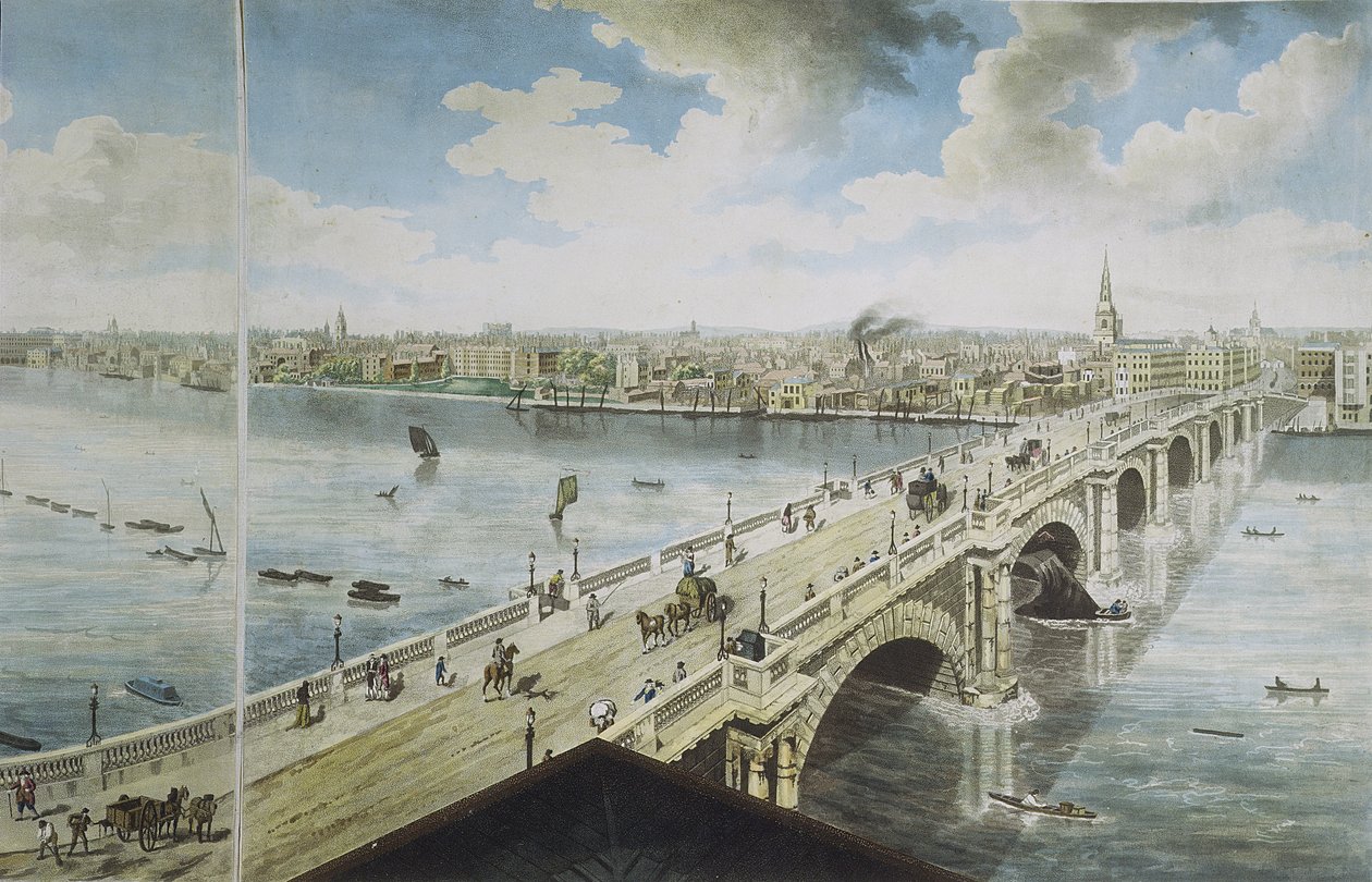 伦敦的全景，1792-93（彩色aquatint） 作者 罗伯特·巴克