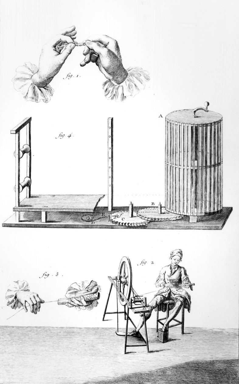 来自&39;百科全书&39;的乡土经济学，棉花，盘子，丹尼斯狄德罗（1713-84） 作者 罗伯特·贝纳德