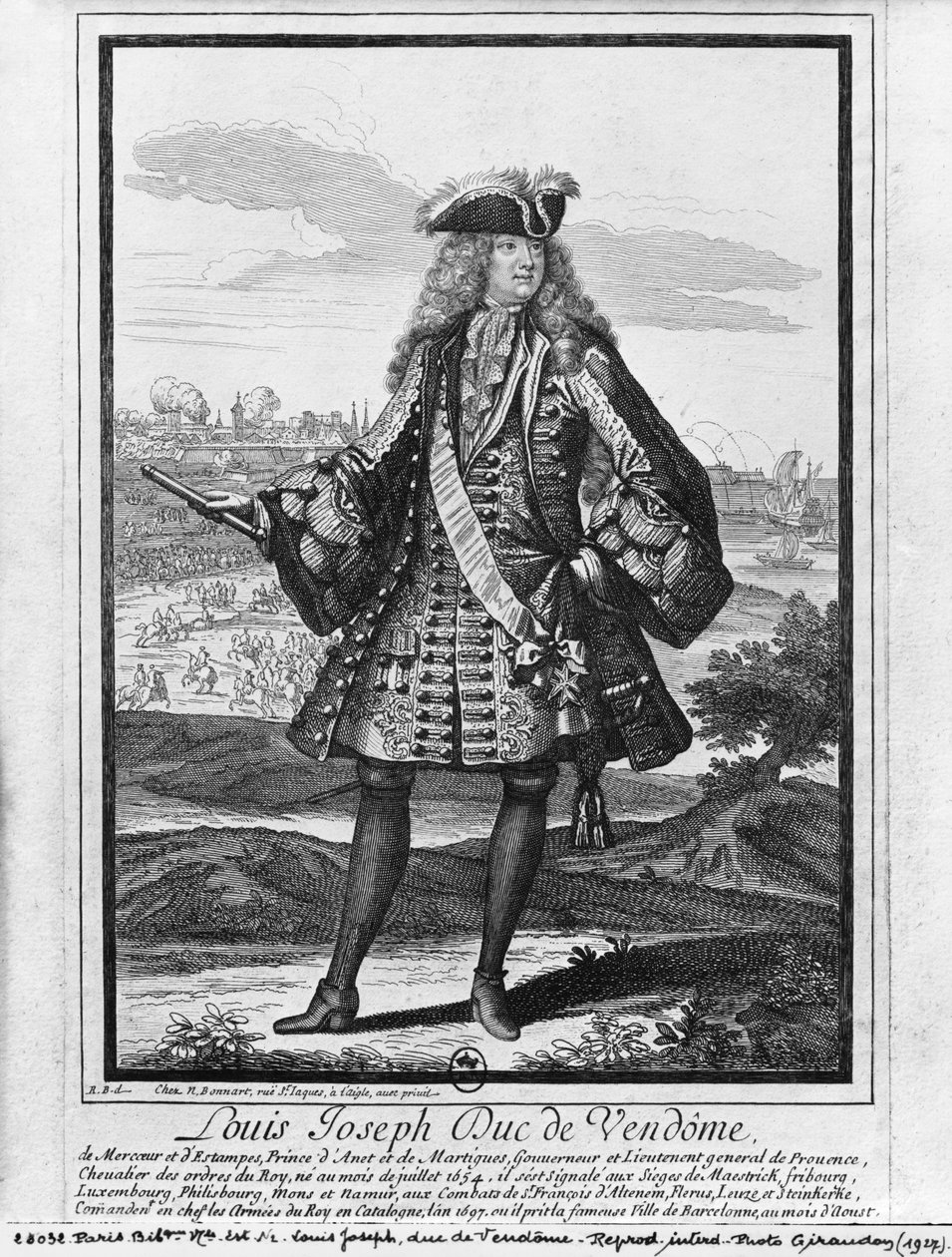 旺多姆公爵路易斯·约瑟夫·德·波旁（Louis Joseph de Bourbon）被称为“伟大的旺多姆” 作者 罗伯特·波纳特