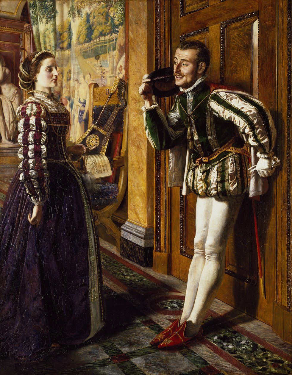 驯悍记：Katherine和Petruchio，1855 作者 罗伯特·布雷思韦特·马丁诺