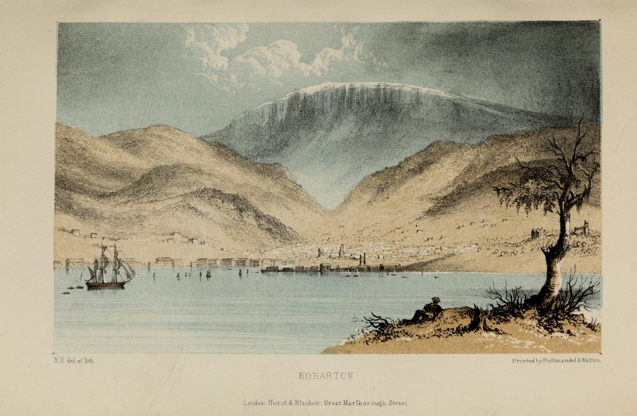 霍巴顿，罗伯特·埃尔维斯（1819-1878）的水彩画，来自诺福克的富有年轻的英国绅士 作者 罗伯特·艾尔维斯