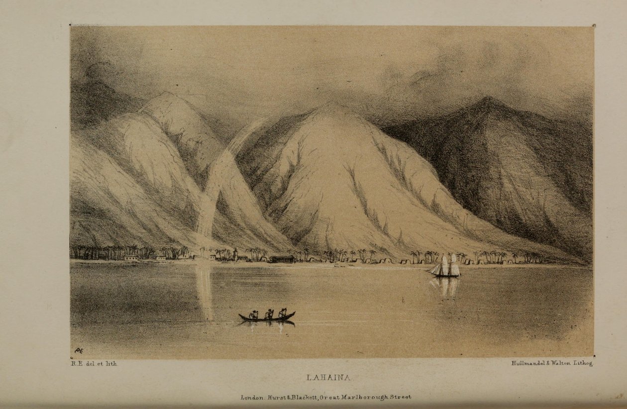 拉海娜，罗伯特·埃尔维斯（1819-1878）的水彩画，来自诺福克的富有的年轻英国绅士 作者 罗伯特·艾尔维斯