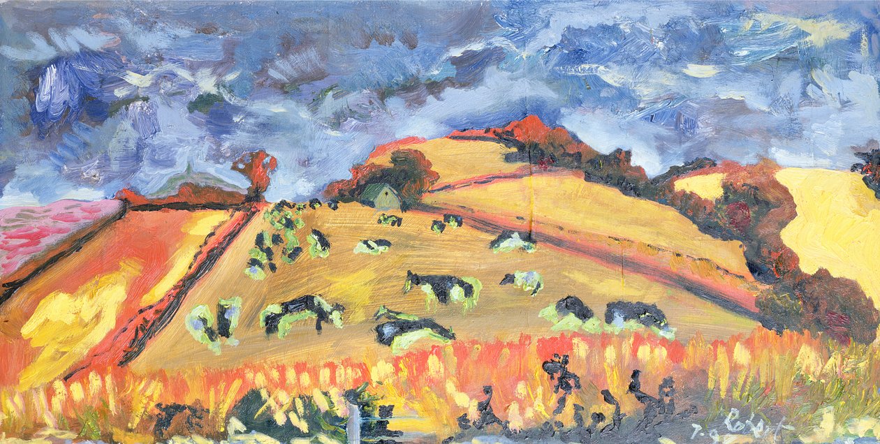 Sun，Fields，Cows：Somerset，1998 作者 罗伯特·霍布豪斯