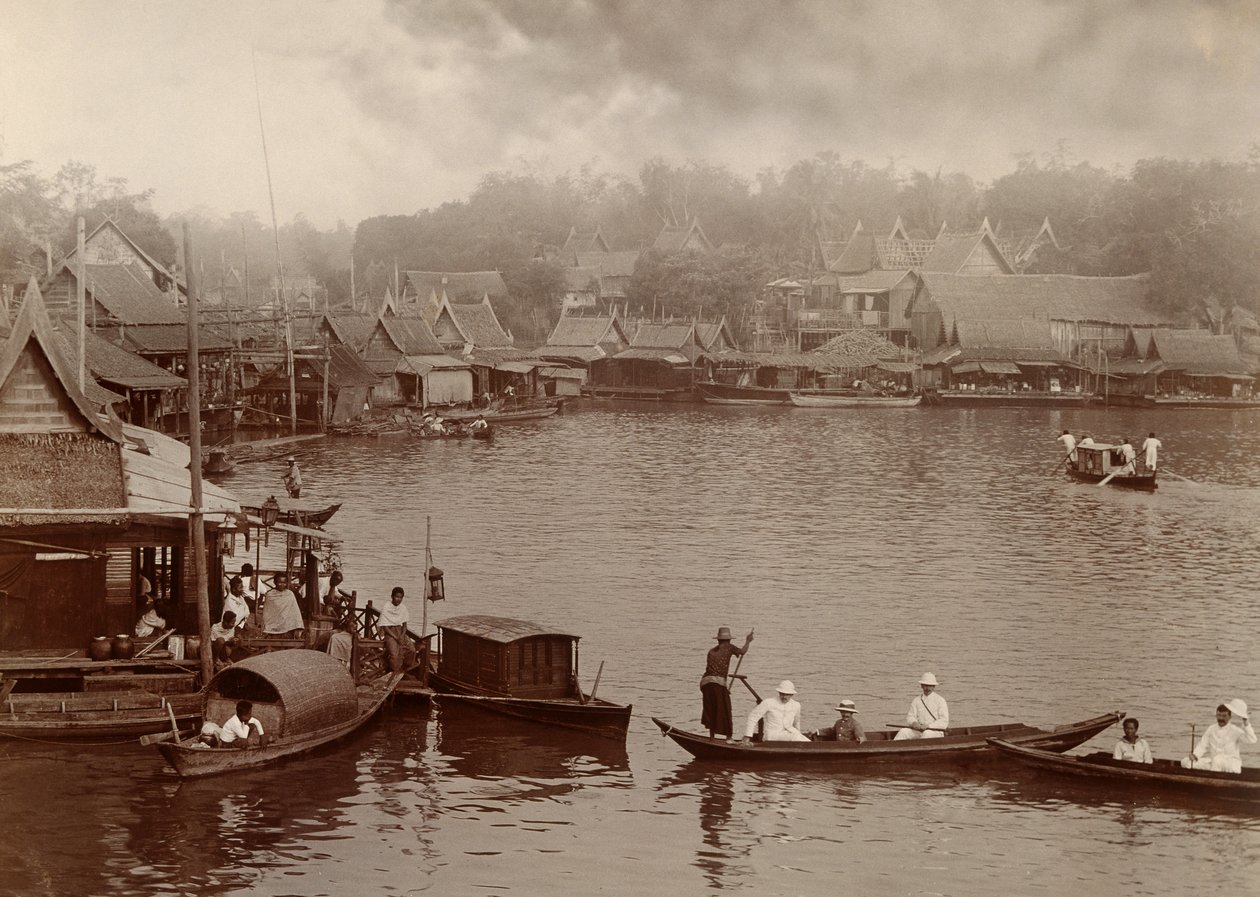 湄南河，1890年 作者 罗伯特·伦茨