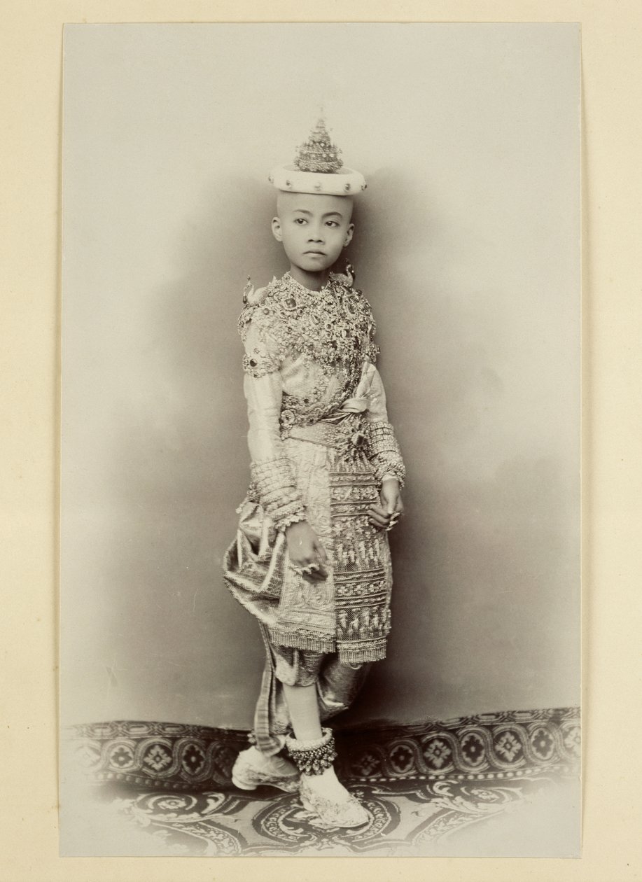 暹罗王子在切割topknot的仪式，1890年 作者 罗伯特·伦茨
