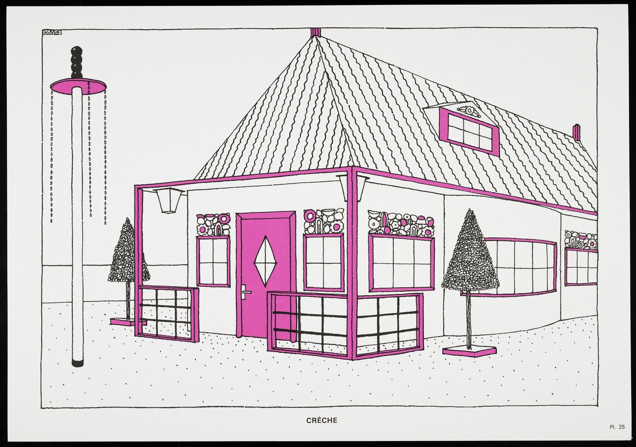 Crib，来自A Modern Cite，图纸由Rob Mallet-Stevens Architect编写，1987年（已出版） 作者 罗伯特·马利特·史蒂文斯