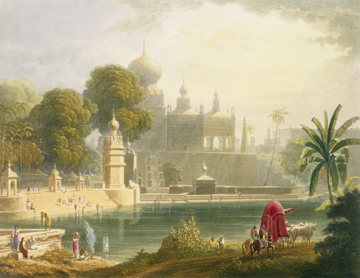 从印度风景，服饰和建筑的第二卷中看到的德苏萨苏索，由William Purser（c.1790-1852）绘制并由RG Reeve（fl.1811-37）酒吧刻。由史密斯，埃尔德和C. 作者 罗伯特·梅尔维尔·格林德利