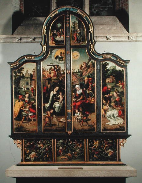 风琴，c.1540（门关闭） 作者 罗伯特·莫罗