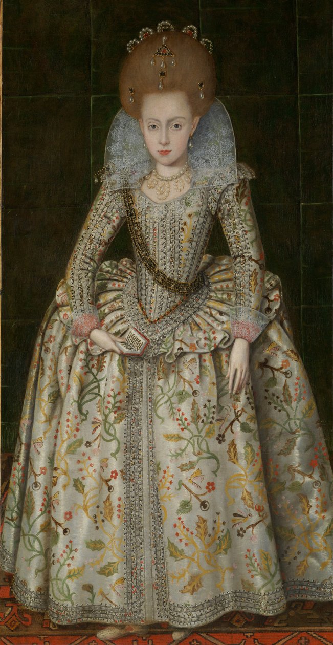 伊丽莎白公主（1596-1662），波希米亚后期女王，1606年 作者 罗伯特·皮克（Robert Peake）