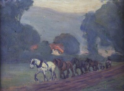 四马队，c.1906 作者 罗伯特·波希尔·贝文