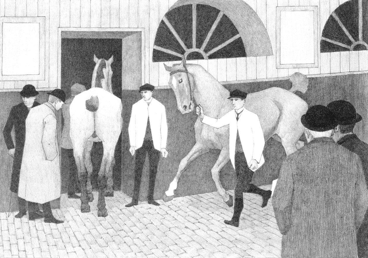 The Horse Mart（Barbican No.1）1920 作者 罗伯特·波希尔·贝文