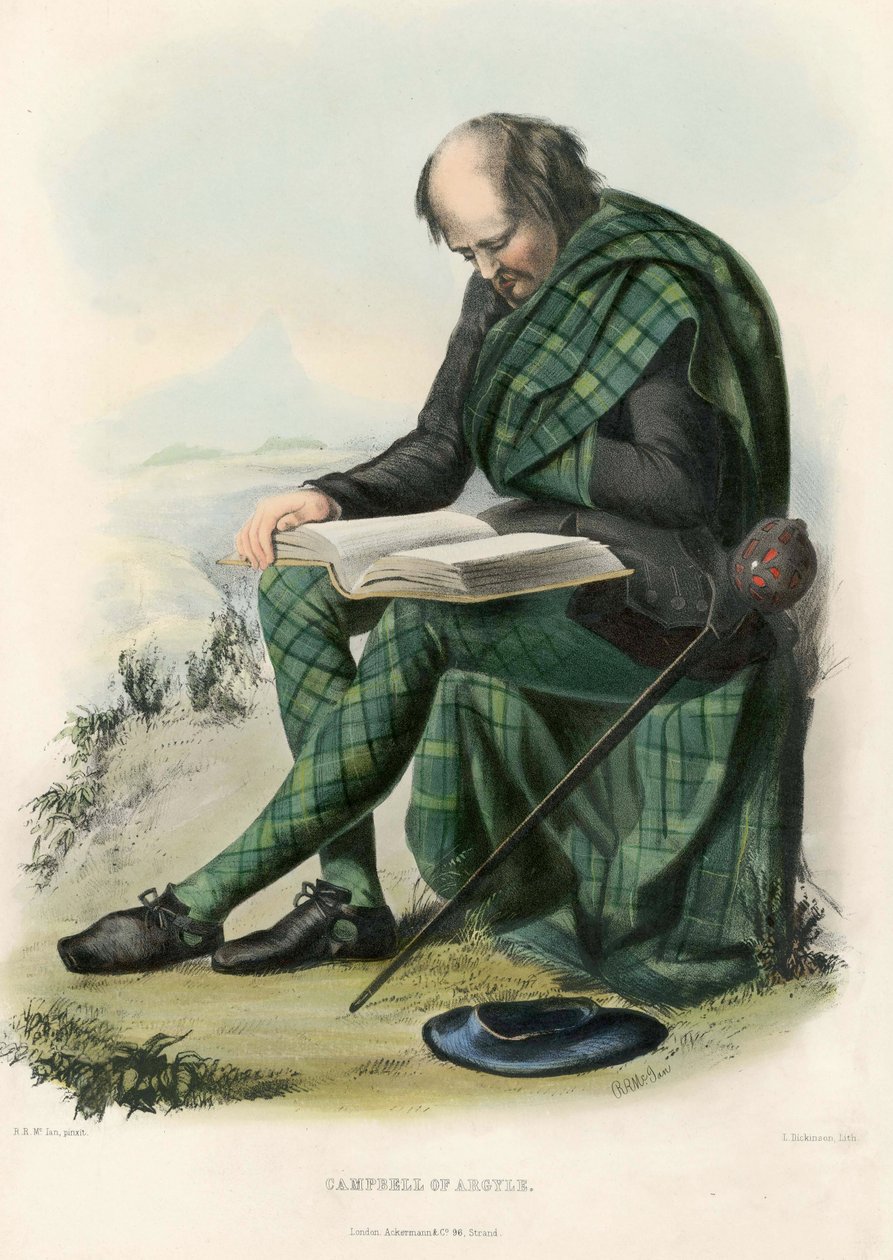 Argyll的坎贝尔，来自苏格兰高地的氏族，pub.1845 作者 罗伯特·罗纳德·麦克莱恩