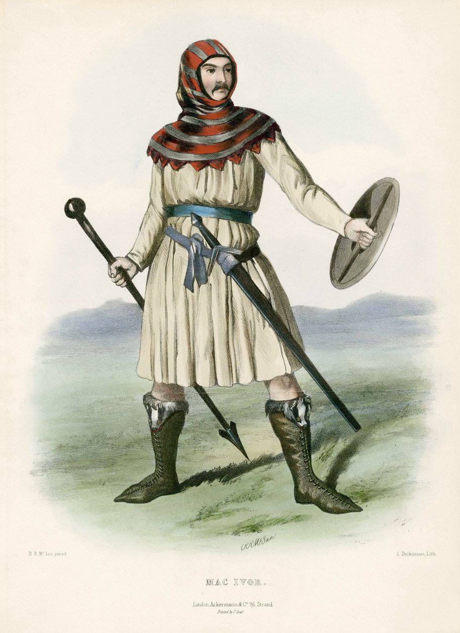 Mac Ivor，来自苏格兰高地的氏族，1845年 作者 罗伯特·罗纳德·麦克莱恩