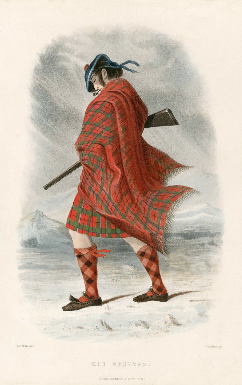 Mac Nachtan，来自苏格兰高地的氏族，1845年 作者 罗伯特·罗纳德·麦克莱恩