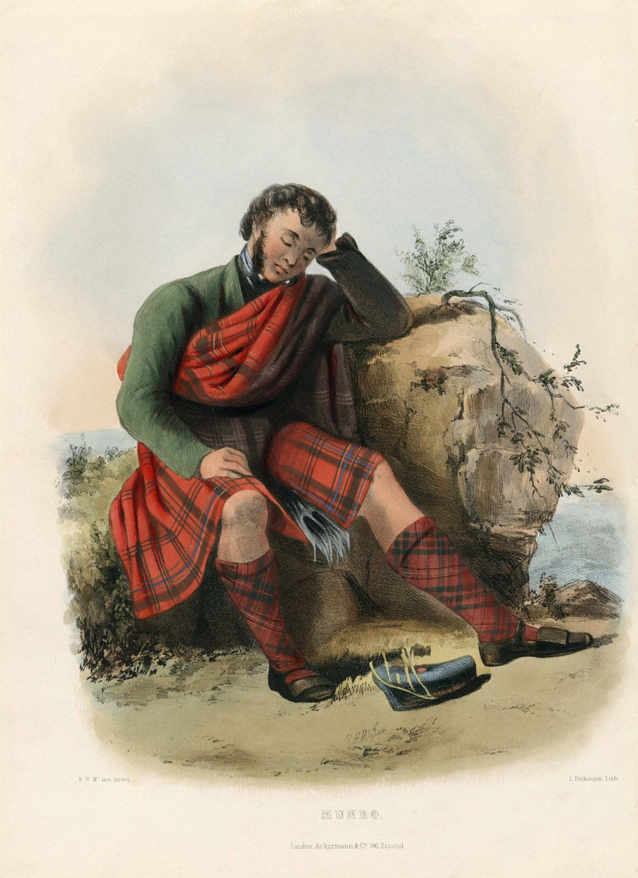 Munro，来自苏格兰高地的氏族，1845年 作者 罗伯特·罗纳德·麦克莱恩