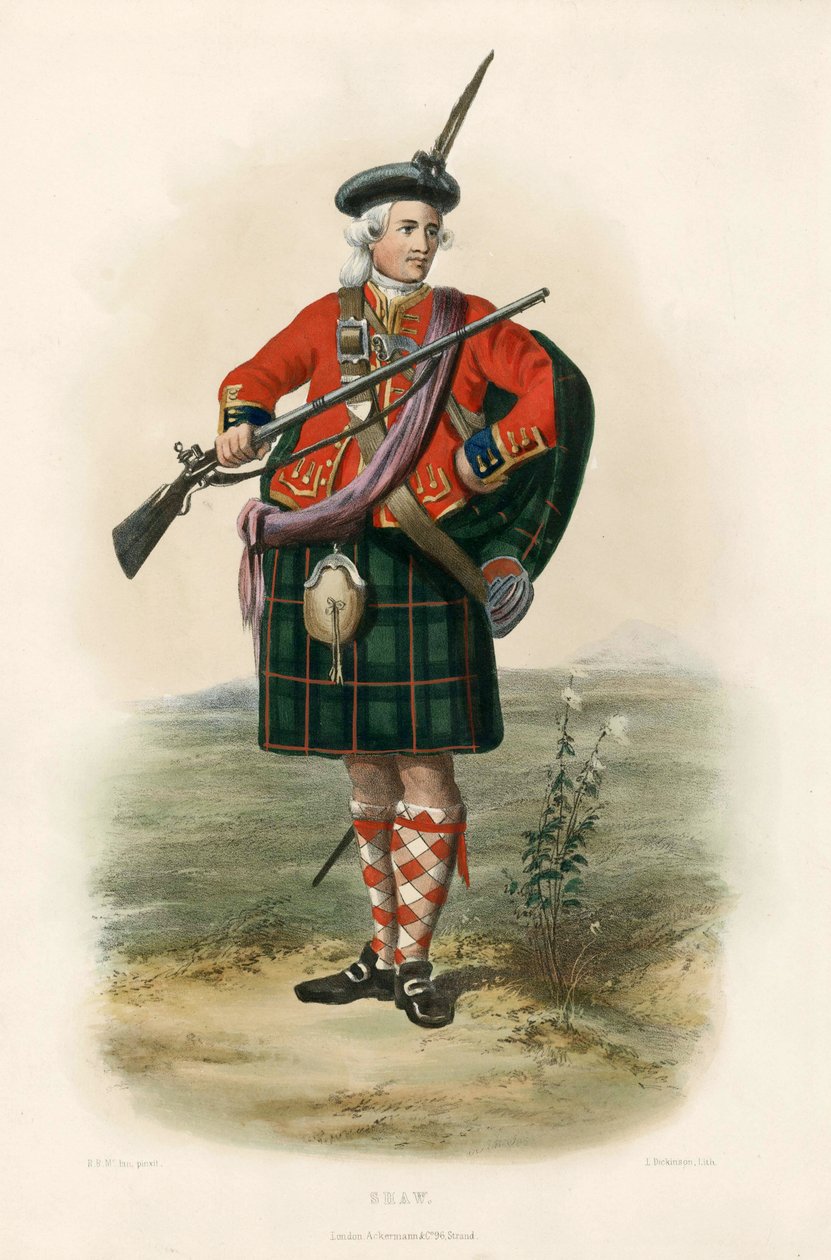 Shaw，来自苏格兰高地的氏族，pub.1845 作者 罗伯特·罗纳德·麦克莱恩