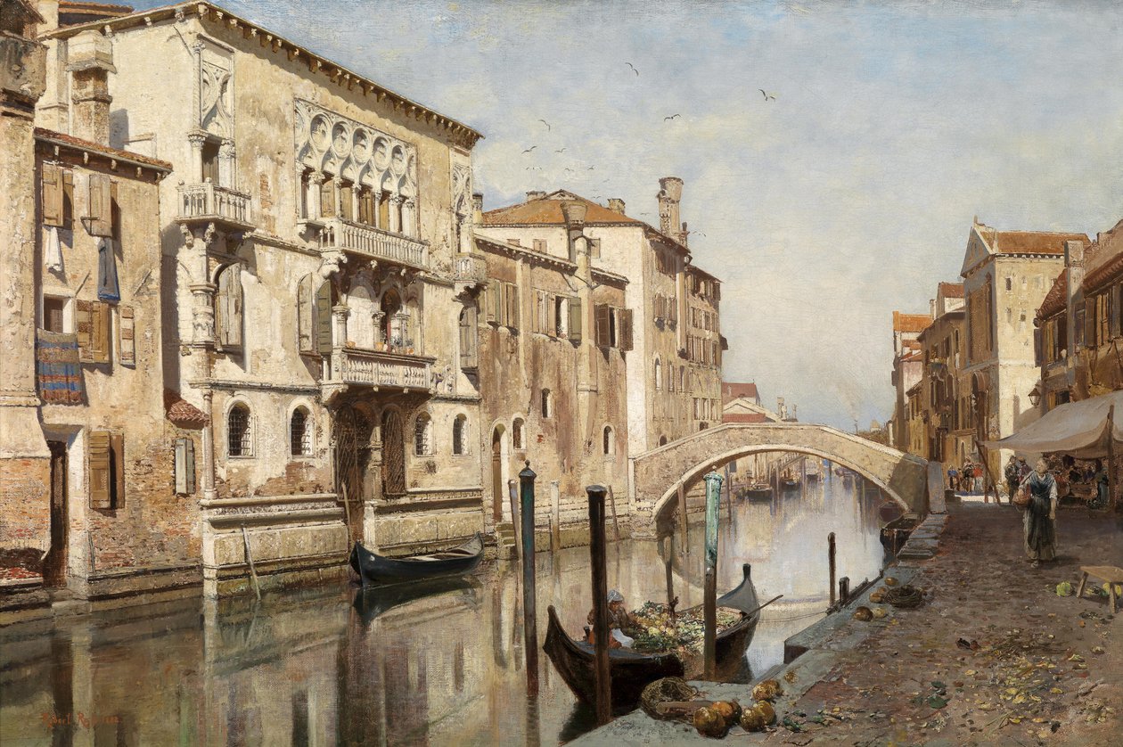 Palazzo del Cammello的看法在威尼斯 作者 罗伯特·拉斯