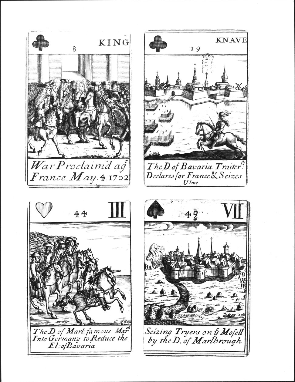纪念西班牙王位继承战争的纸牌（1702-13） 作者 罗伯特·史波福斯