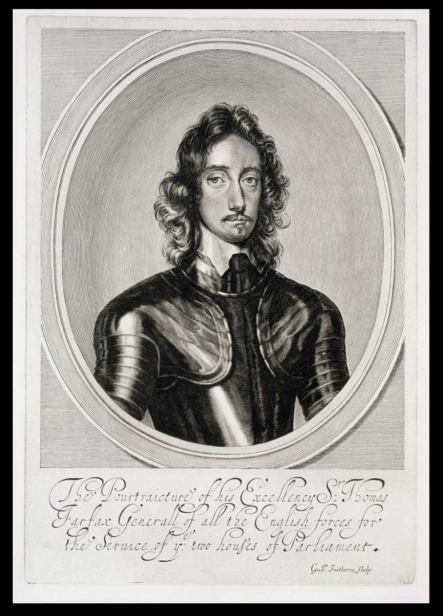 托马斯的肖像，费尔法克斯勋爵（1612-71）由William Faithorne（1616-91）刻 作者 罗伯特沃克