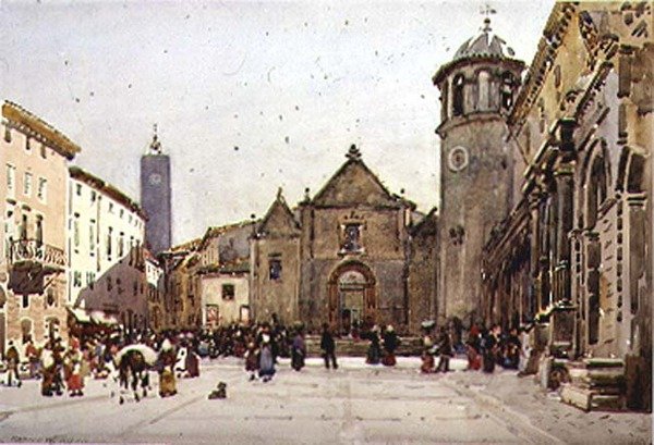 Piazza del Popolo，奥维多 作者 罗伯特·威尔·艾伦