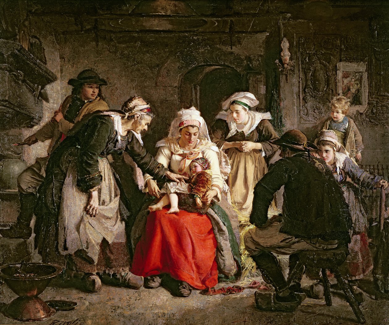 布列塔尼女巫，1872年 作者 罗伯特·威利