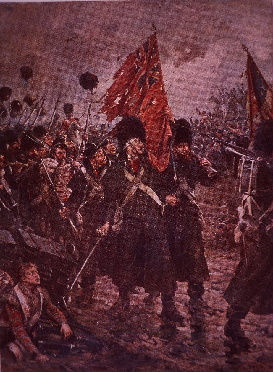 拯救颜色，1854年克里米亚战争期间在因克曼的近卫军 作者 罗伯特（后）吉布
