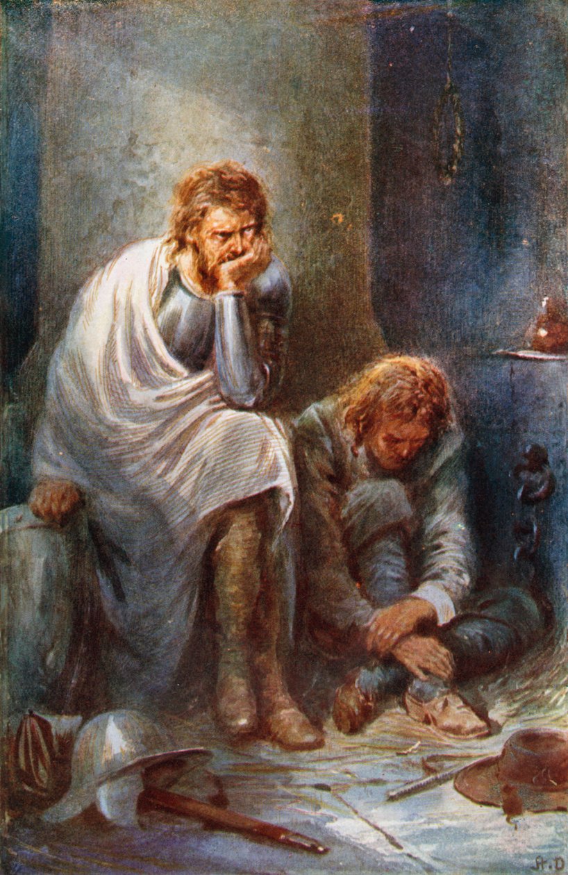 怀疑堡的朝圣者》（彩色石版画） 作者 罗伯特·安布罗斯（后）达德利