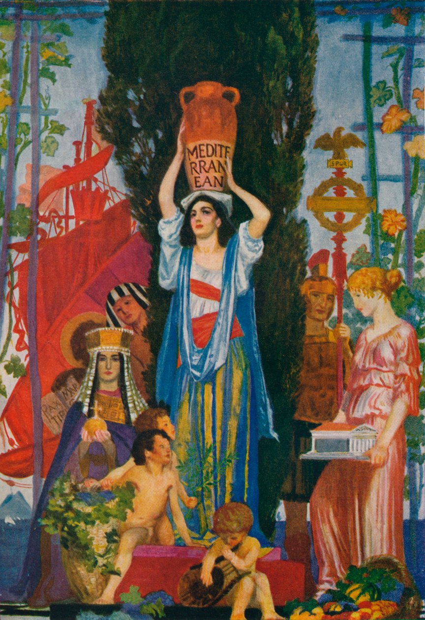 七海素描，c1922，1923年 作者 罗伯特·安宁·贝尔
