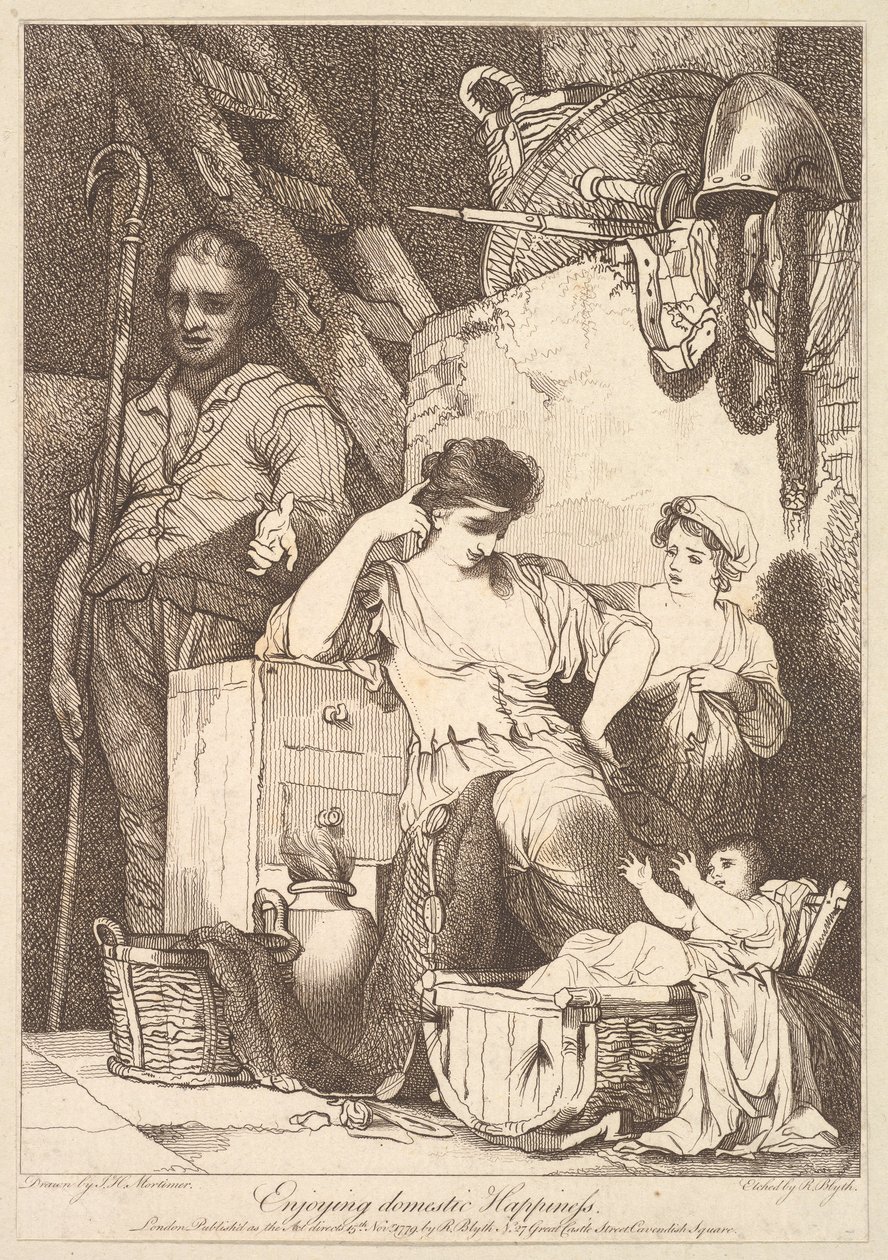 享受家庭幸福，1779年11月15日。 作者 罗伯特·布莱斯