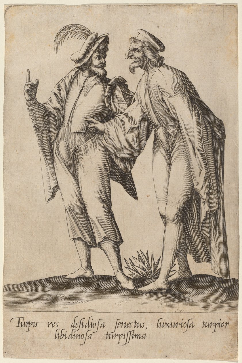 Turpis res desidiosa senectus..., 1597. 作者 罗伯特·博萨德