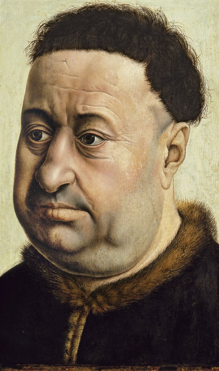 男子肖像Robert de Masmines，约1425年 作者 罗伯特·坎平