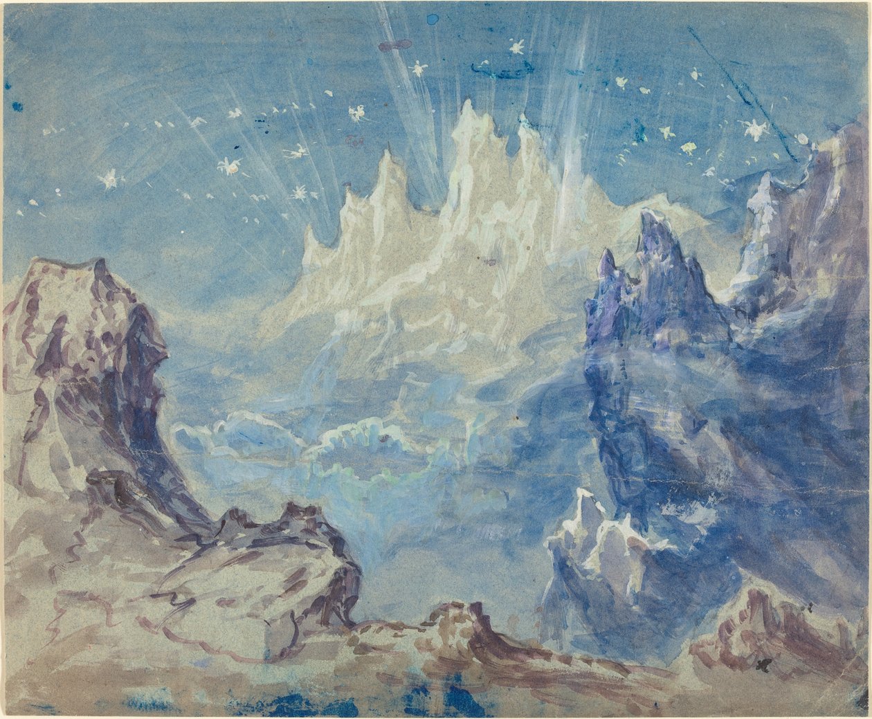 梦幻般的山区景观与星空 作者 罗伯特·卡尼