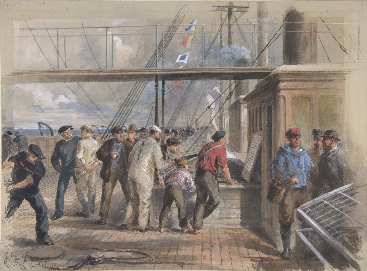 通过大西洋电缆收到的来自世界各地的新闻等，1866年。 作者 罗伯特·查尔斯·达德利