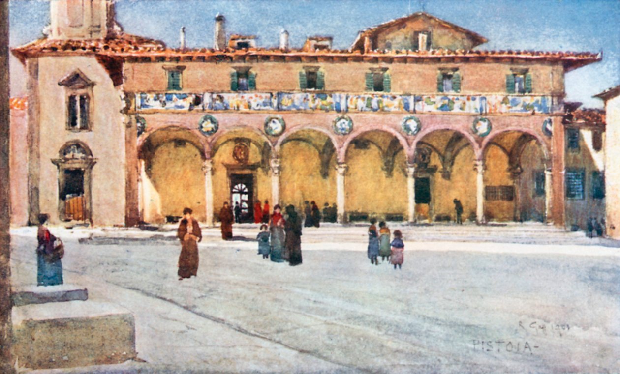 德尔塞波医院皮斯托亚（彩色石版印刷） 作者 罗伯特·查尔斯·高夫