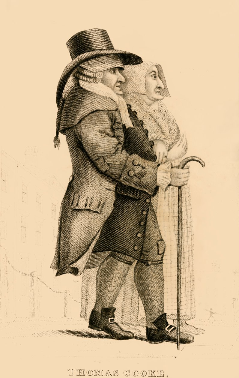 1822年，臭名昭著的伊斯灵顿·米瑟（Islington Miser）托马斯·库克（Thomas Cooke）。 作者 罗伯特·库珀