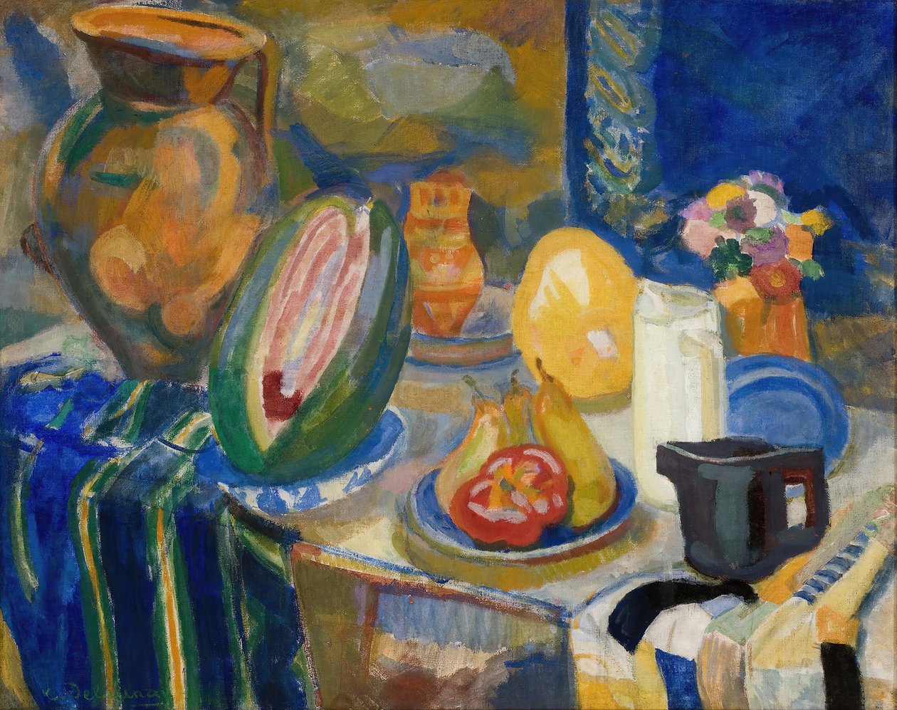 葡萄牙静物，1915年。 作者 罗伯特·德劳内