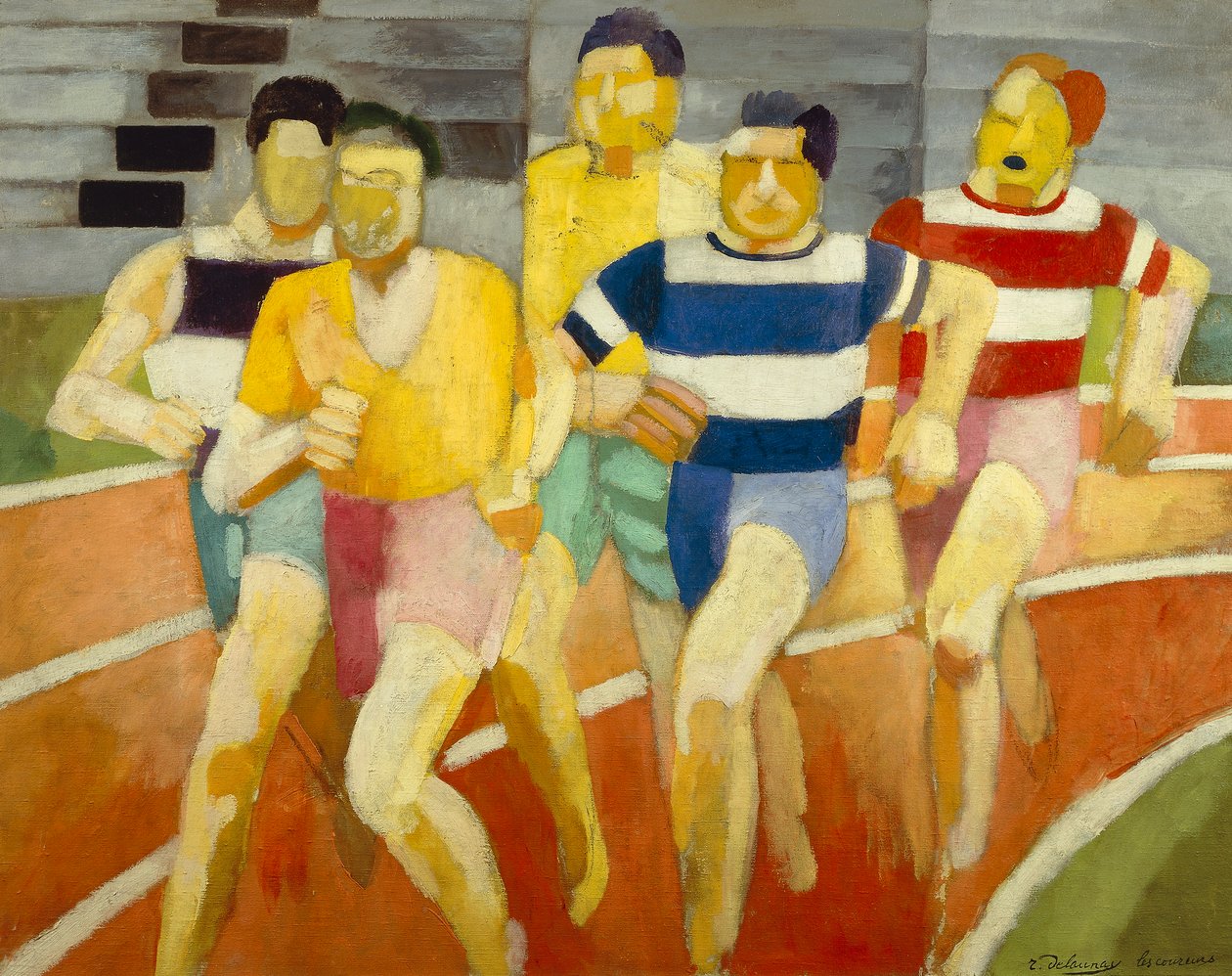 奔跑者》，约 1924 年（布面油画） 作者 罗伯特·德劳内