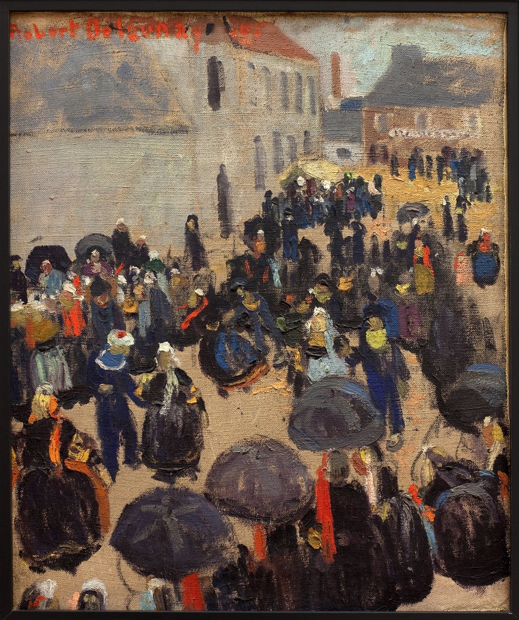 党在国内。 罗伯特·德劳内 (1885-1941) 绘画，布面油画 作者 罗伯特·德劳内