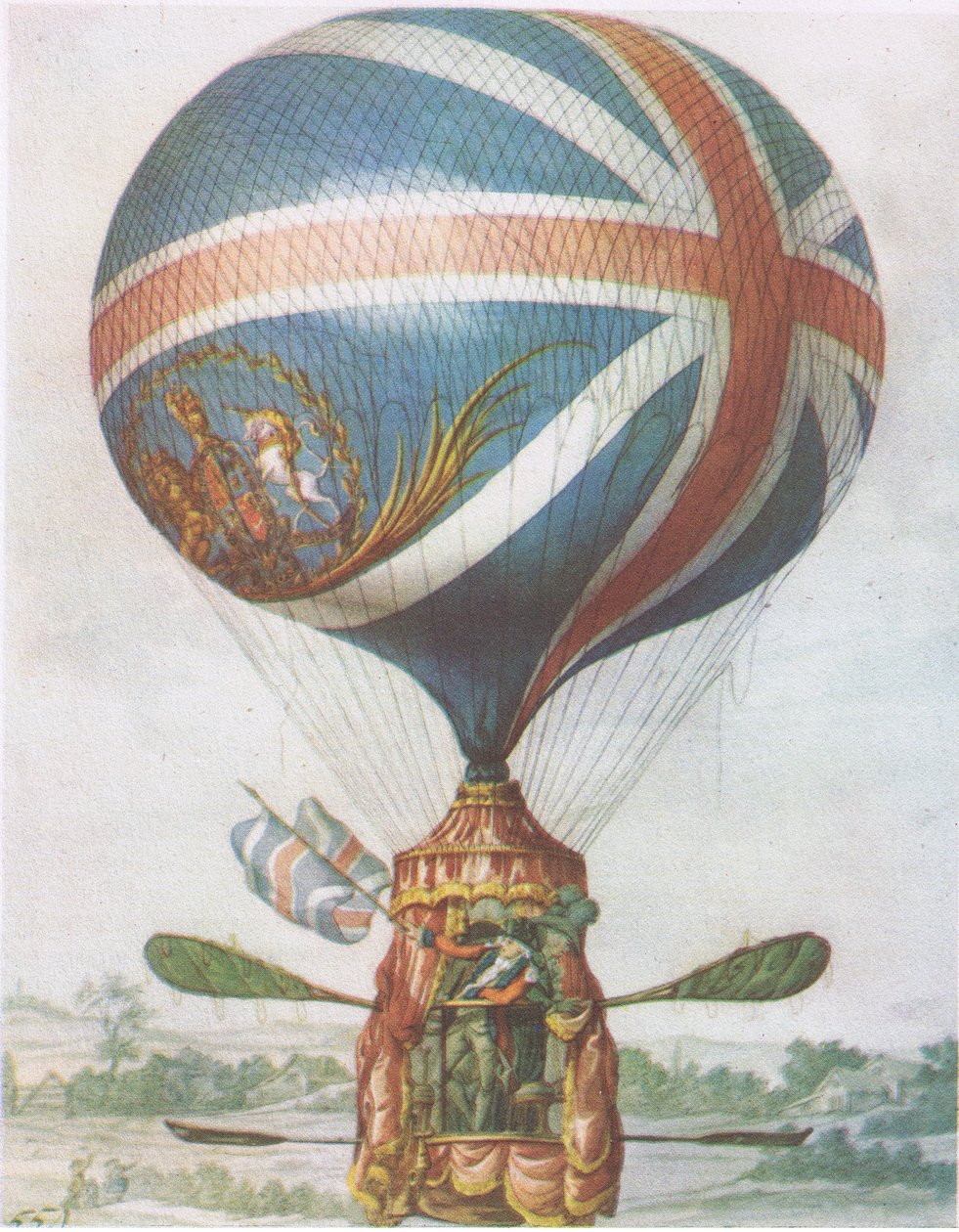 Lunardis Balloon，来自1947年柯林斯出版的英国冒险 作者 罗伯特·邓顿