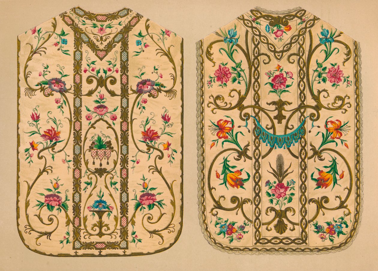 路易吉（Luigi）和埃尔西娅·马蒂尼（Ersilia Martini）的刺绣小绣球花，1893年。 作者 罗伯特·杜德利