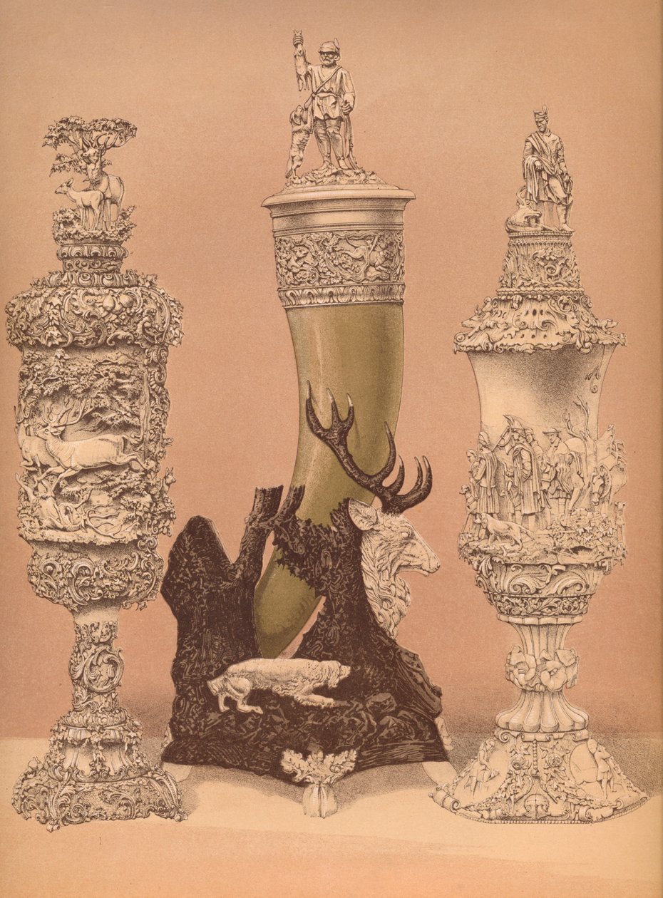 象牙雕刻，1893年。 作者 罗伯特·杜德利